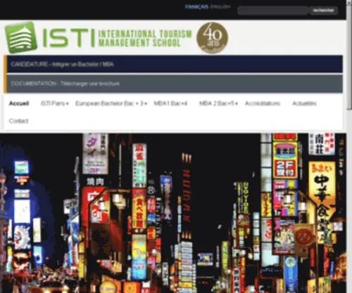 Isti-Paris.com(ISTI International Tourism Management School) Screenshot