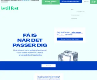 Istilfest.dk(Isterninger er vores speciale. Vi leverer isterninger og knust) Screenshot