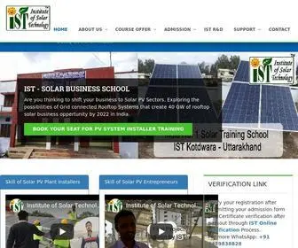 Istindia.org(IST Institute of Solar Technology) Screenshot