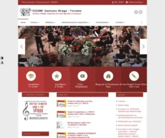 Istitutobraga.it(Istituto Statale Superiore di Studi Musicali e Coreutici "G) Screenshot