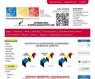 Istitutogentili.edu.it(Sito web istituzionale istituto di istruzione superiore 'alberico gentili') Screenshot