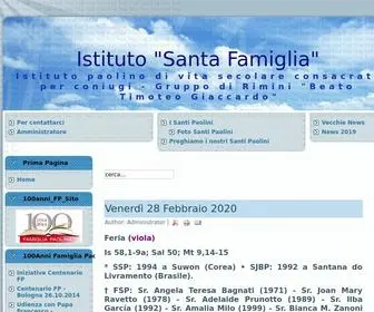 Istitutosantafamigliarimini.it(Istituto Santa Famiglia Rimini) Screenshot