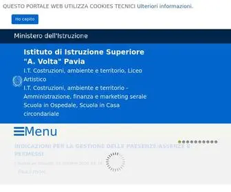 Istitutovoltapavia.edu.it(Sito web dell'Istituzione scolastica) Screenshot