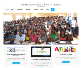 Istmlubumbashi.net(Institut Supérieur des Techniques Médicales de Lubumbashi) Screenshot