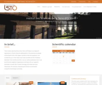 Isto-Orleans.fr(Institut des Sciences de la Terre d'Orléans) Screenshot