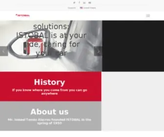 Istobal.com(Home Internacional) Screenshot