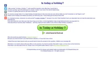 Istodayaholiday.com(Find out) Screenshot