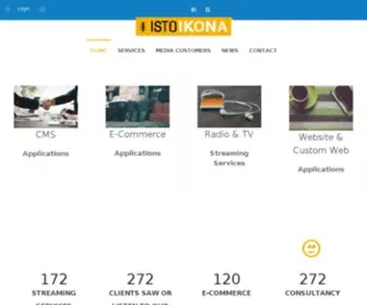 Istoikona.com(Istoikona Media & Web services. The application company. Tel) Screenshot