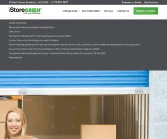 IStoregreen.com(Brooklyn Self Storage Units) Screenshot