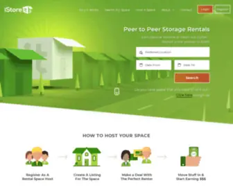 IStoreit.com(Peer-to-Peer Self Storage Across the U.S) Screenshot