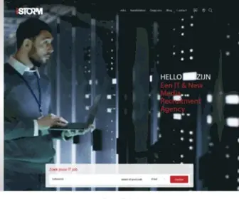 Istorm.be(IT & New Media Recruitment Agency) Screenshot