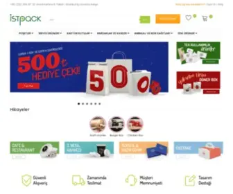Istpack.com(Türkiye'nin ilk Online Baskılı Ambalaj Üreticisi) Screenshot