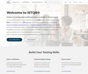 ISTQB.org(International Software Testing Qualifications Board) Screenshot