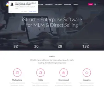 Istruct.com(Enterprise Software for MLM & Direct Selling) Screenshot