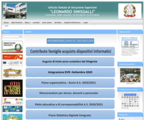Istsinisgalli.gov.it(Istituto d'Istruzione Superiore Leonardo Sinisgalli) Screenshot