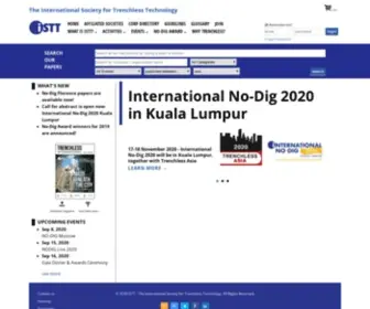 ISTT.com(The International Society for Trenchless Technology (ISTT)) Screenshot