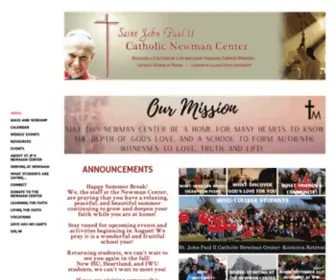 Isucatholic.org(John Paul II Catholic Newman Center) Screenshot
