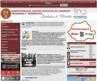 Isudb.ro(ISU Dambovita Pagina principala) Screenshot