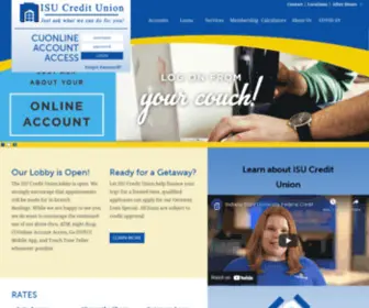 Isufcu.org(Indiana State University Credit Union) Screenshot