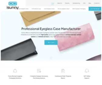 Isunnypacking.com(Professional Eyeglass Case Manufacturer in China) Screenshot