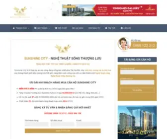 Isunshinecity.com(Dự án Chung cư Sunshine City Ciputra Tây Hồ) Screenshot