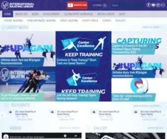 Isu.org(International Skating Union) Screenshot