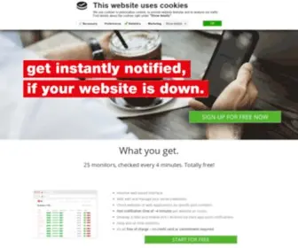 Isup.li(An intuitive fast refreshing website monitoring tool to protect your important work) Screenshot