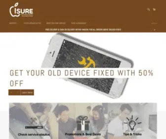 Isuremyanmar.com(ISure Myanmar) Screenshot