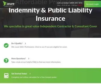 Isureonline.com.au(Professional Indemnity Insurance Quote Online) Screenshot