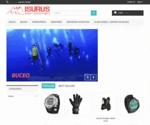 Isurussub.com(Isurus) Screenshot