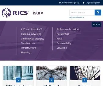 Isurv.com(The built environment online information service) Screenshot