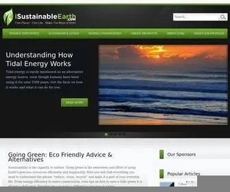 Isustainableearth.com(Sustainable Earth) Screenshot