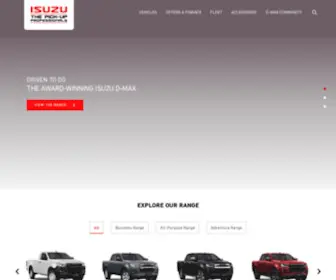 Isuzu.co.uk Screenshot