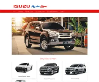 Isuzu.com.gt(Distribuidor directo de toda la línea ISUZU para Guatemala) Screenshot