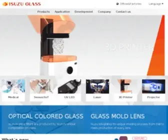 Isuzuglass.co.jp(株式会社五鈴精工硝子) Screenshot