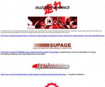 Isuzuperformance.com(Isuzu) Screenshot