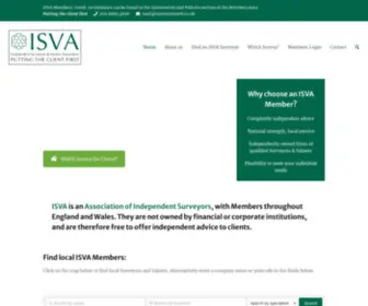 Isva.org.uk(Independent Surveyors and Valuers Association) Screenshot