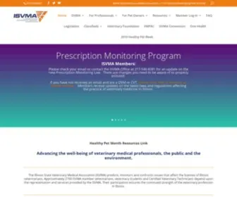 IsvMa.org(Illinois State Veterinary Medical Association) Screenshot