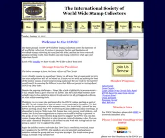 ISWSC.org(International Society of Worldwide Stamp Collectors (ISWSC)) Screenshot