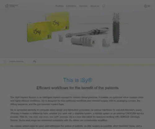 Isy-Implant.us(ISy is an intelligent and flexible implant system) Screenshot