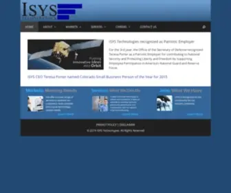 Isystechnologies.com(ISYS Technologies) Screenshot