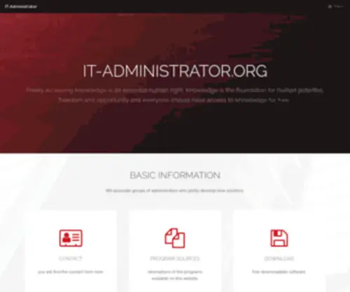 IT-Administrator.org(IT Administrator) Screenshot