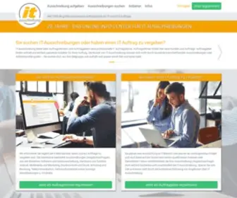IT-Ausschreibung.de(Ausschreibungen und Aufträge für IT) Screenshot