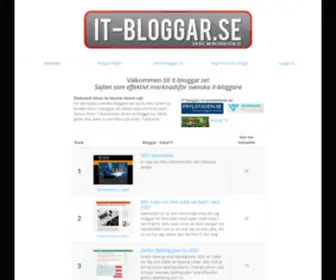 IT-Bloggar.se(Bloggar på) Screenshot