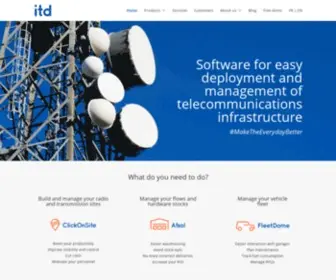 IT-Development.com(Telecom network infrastructure and resource management software solutions) Screenshot