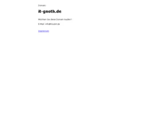 IT-Gnoth.de(IT Gnoth) Screenshot
