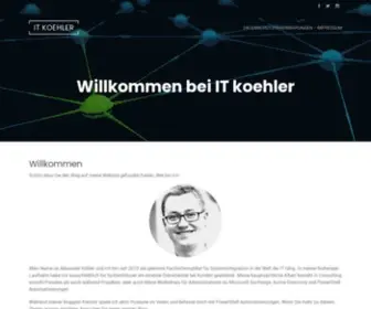 IT-Koehler.com(Schön dass sie den weg auf meine website gefunden haben. wer bin ich) Screenshot