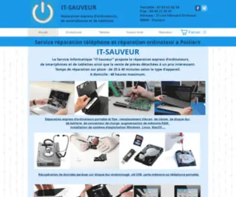 IT-Sauveur.com(IT-SAUVEUR, réparation, dépannage PC et smartphones à Poitiers) Screenshot