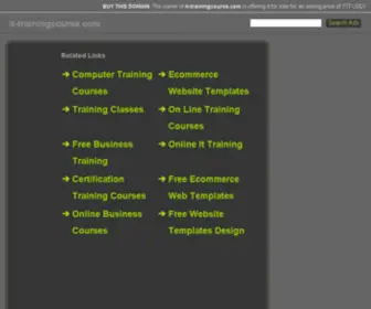 IT-Trainingcourse.com(IT Training Course) Screenshot