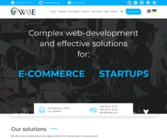 IT-Wbe.com(Web-site of IT-company WBE (Web Business Effect) from Lviv (Ukraine)) Screenshot